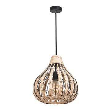 Rabalux 7604 - Подвесная люстра ZAHARA 1xE27/40W/230V ротанг