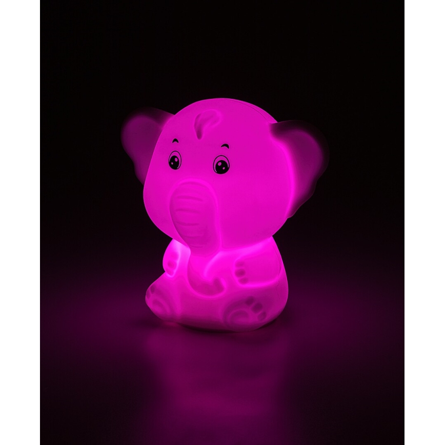 Rabalux - LED RGB Сенсорный ночник LED/0,05W/1xCR2032 слон