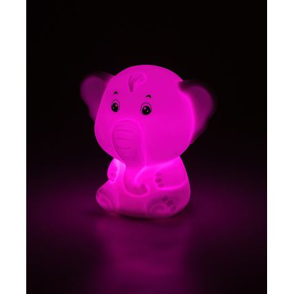 Rabalux - LED RGB сенсорний нічник LED/0,05W/1xCR2032 слон