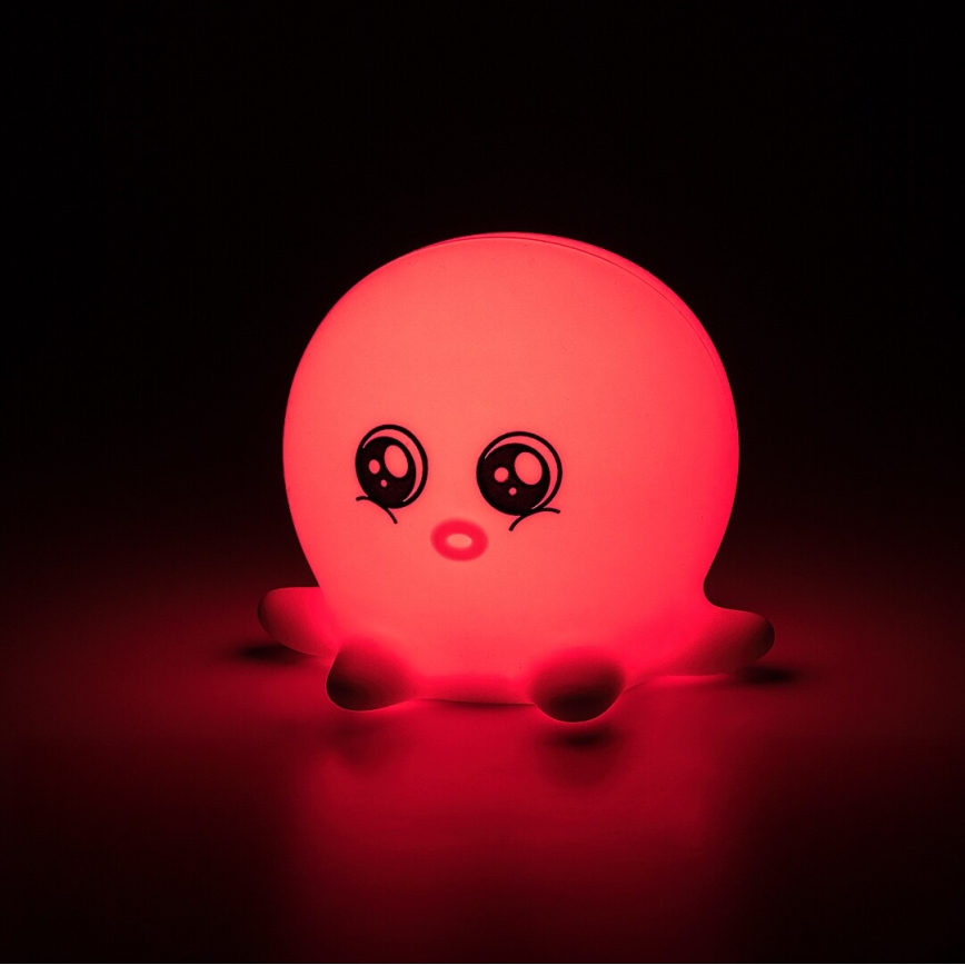 Rabalux - LED RGB сенсорний нічник LED/0,05W/1xCR2032 восьминіг