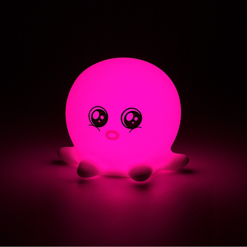 Rabalux - LED RGB сенсорний нічник LED/0,05W/1xCR2032 восьминіг