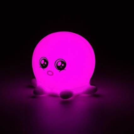 Rabalux - LED RGB сенсорний нічник LED/0,05W/1xCR2032 восьминіг