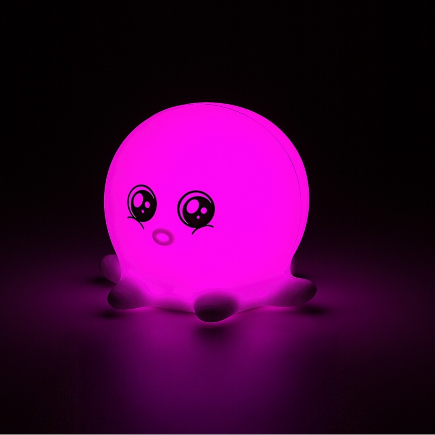 Rabalux - LED RGB сенсорний нічник LED/0,05W/1xCR2032 восьминіг