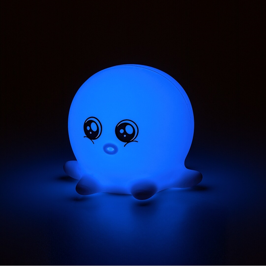 Rabalux - LED RGB сенсорний нічник LED/0,05W/1xCR2032 восьминіг