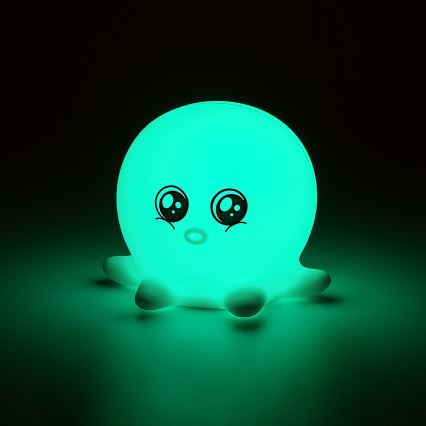 Rabalux - LED RGB сенсорний нічник LED/0,05W/1xCR2032 восьминіг