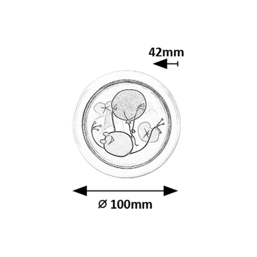 Rabalux - Светодиодный детский ночник LED/0,3W/2xAA 6000K