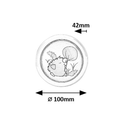 Rabalux - Светодиодный детский ночник LED/0,3W/2xAA 6000K