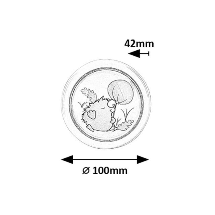Rabalux - Светодиодный детский ночник LED/0,3W/2xAA 6000K