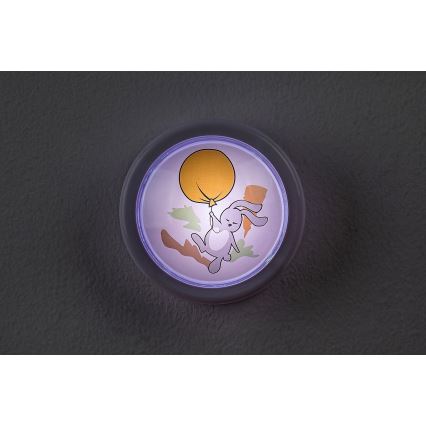 Rabalux - Светодиодный детский ночник LED/0,3W/2xAA 6000K
