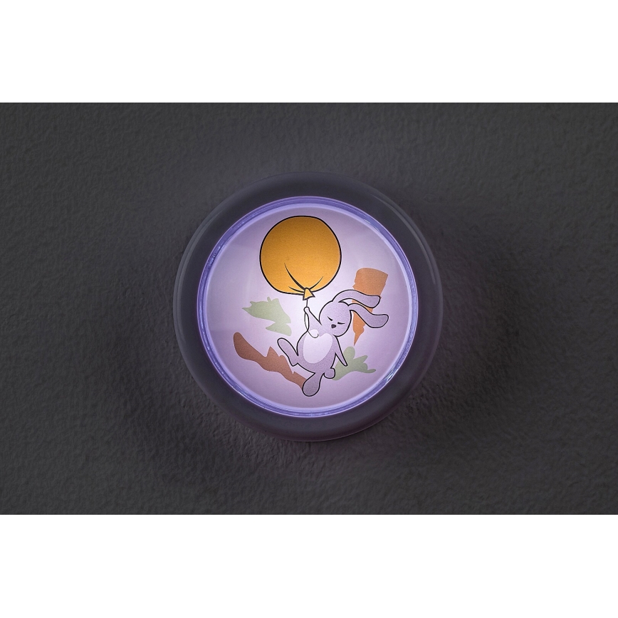Rabalux - Светодиодный детский ночник LED/0,3W/2xAA 6000K