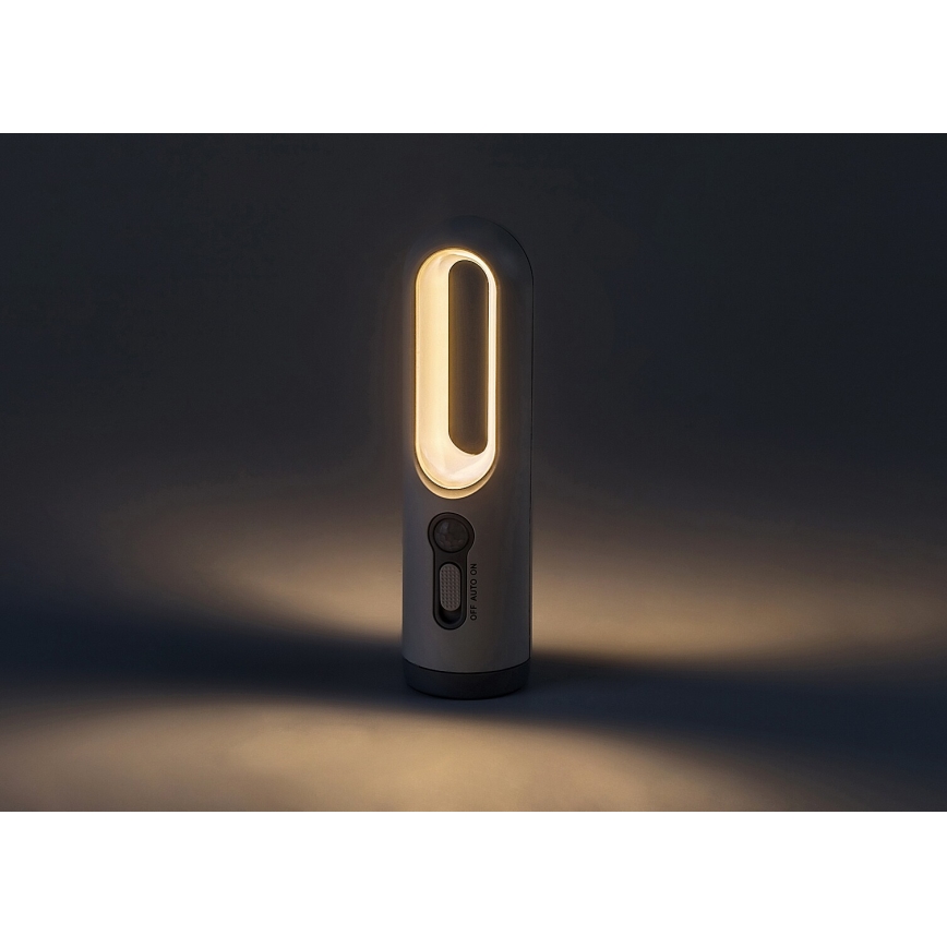 Rabalux - Світлодіодна портативна акумуляторна лампа з датчиком LED/0,8W/3,7V 3000/7000K