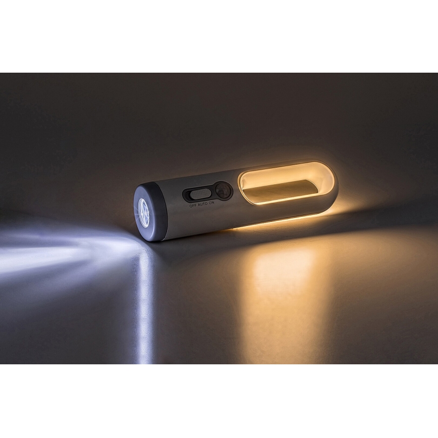 Rabalux - Світлодіодна портативна акумуляторна лампа з датчиком LED/0,8W/3,7V 3000/7000K