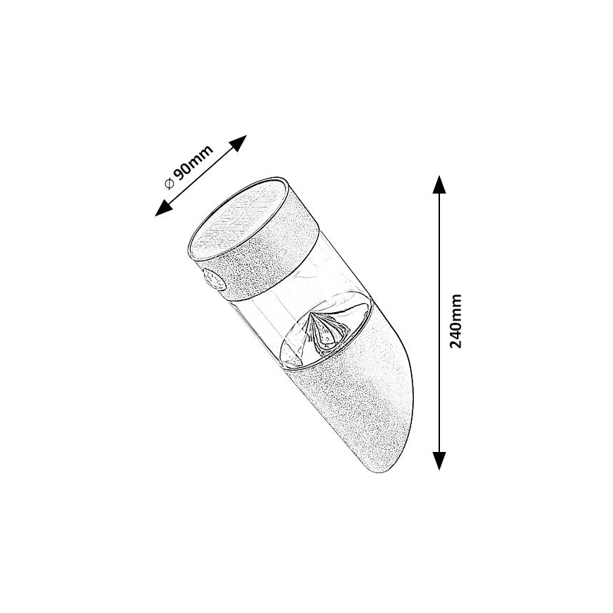 Rabalux - Светодиодный светильник на солнечной батарее с датчиком LED/1,5W/3,7V IP44