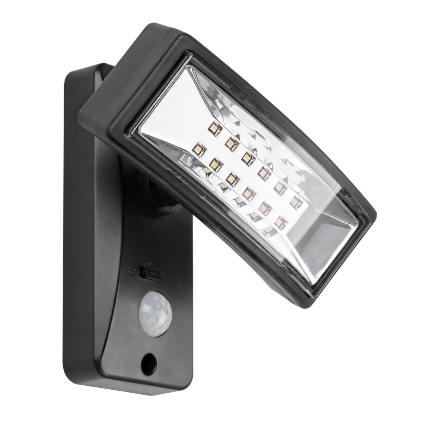 Rabalux - Світлодіодний світильник на сонячній батареї з датчиком LED/2,4W/3,7V IP44