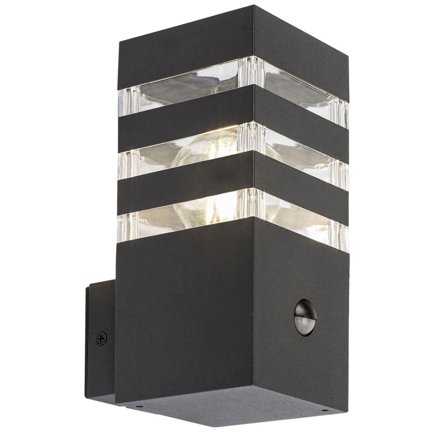 Rabalux - Вуличний настінний світильник з датчиком 1xE27/12W/230V IP44
