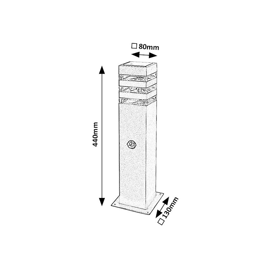 Rabalux - Вулична лампа з датчиком 1xE27/12W/230V IP44