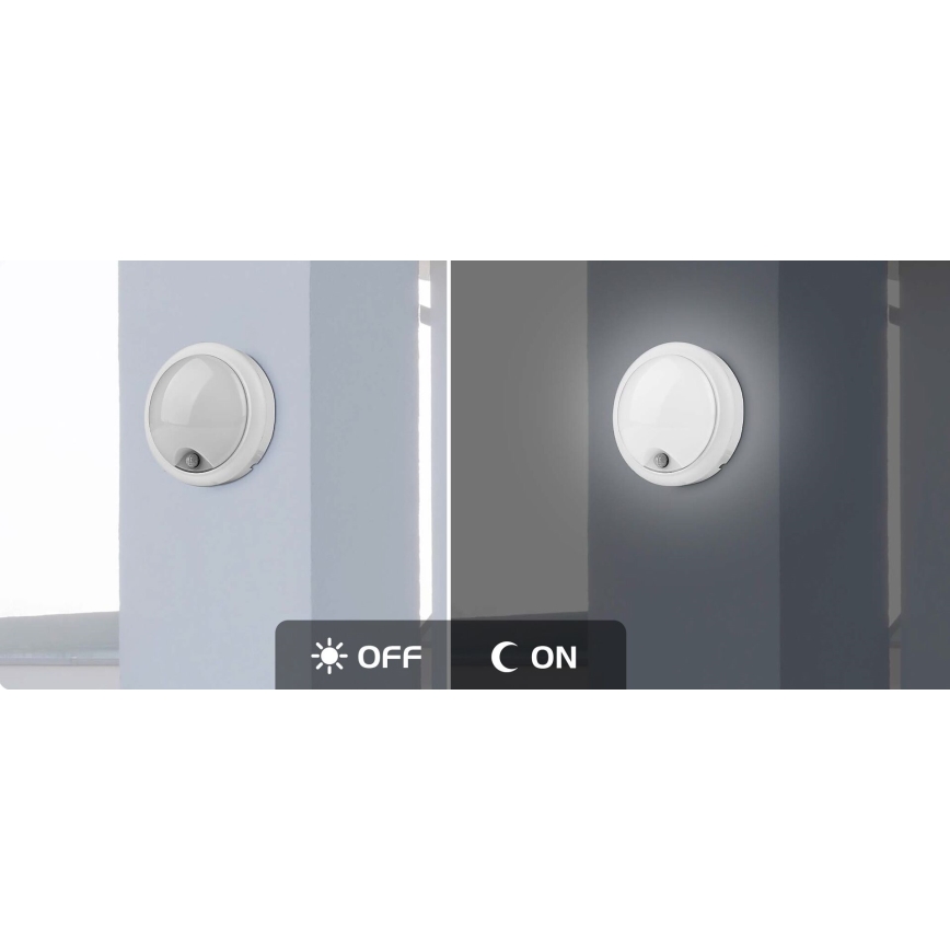 Rabalux - Уличный светодиодный настенный светильник с датчиком LED/15W/230V IP54