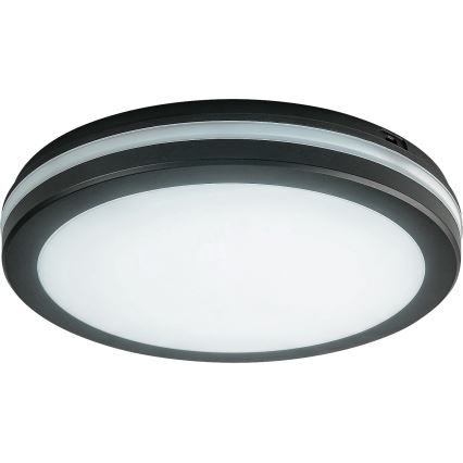 Rabalux - LED стельовий світильник для ванної кімнати LED/28W/230V 3000/4000/6500K IP54 чорний, діаметр 30 см
