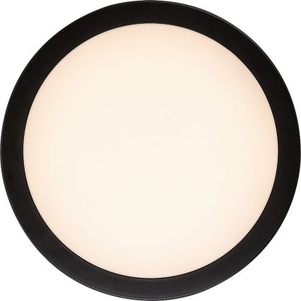 Rabalux - LED стельовий світильник для ванної кімнати LED/28W/230V 3000/4000/6500K IP54 чорний, діаметр 30 см