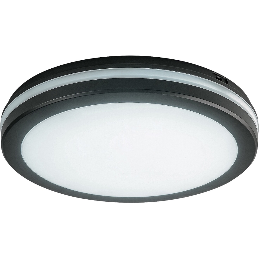 Rabalux - Світлодіодний стельовий світильник для ванної кімнати LED/28W/230V 3000/4000/6500K IP54 чорний
