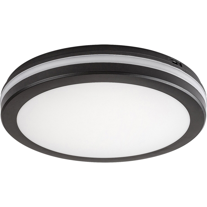 Rabalux - Світлодіодний стельовий світильник для ванної кімнати LED/28W/230V 3000/4000/6500K IP54 чорний