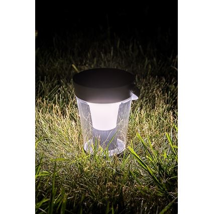 Rabalux - Светодиодный RGB солнечный светильник с диммером LED/3W/3,7V IP54 антрацит 2000 мАч