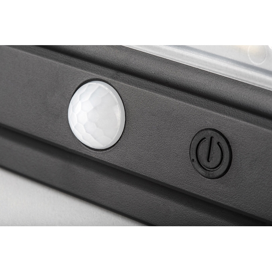 Rabalux - Світильник на сонячній батареї з LED і сенсором LED/7W/3,7V IP54 чорний 3000 мАг