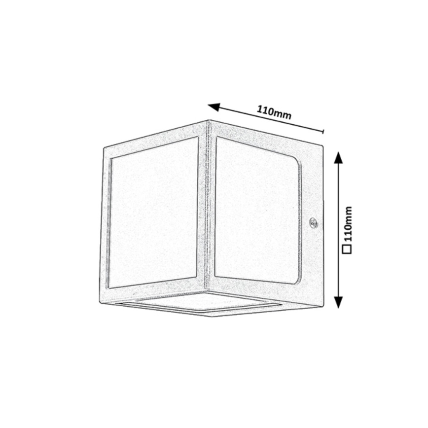 Rabalux - Светильник настенный уличный LED/10W/230V IP54 антрацит
