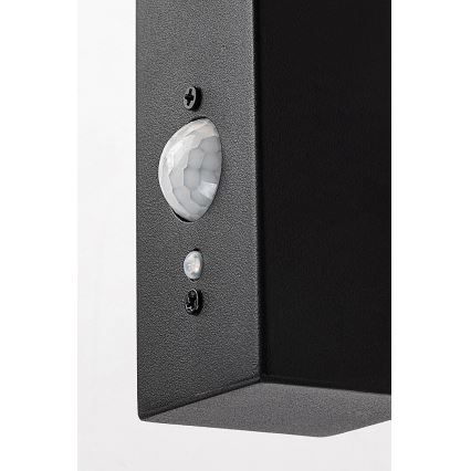 Rabalux - Светодиодный настенный светильник на солнечной батарее с датчиком LED/4W/230V IP44 черный