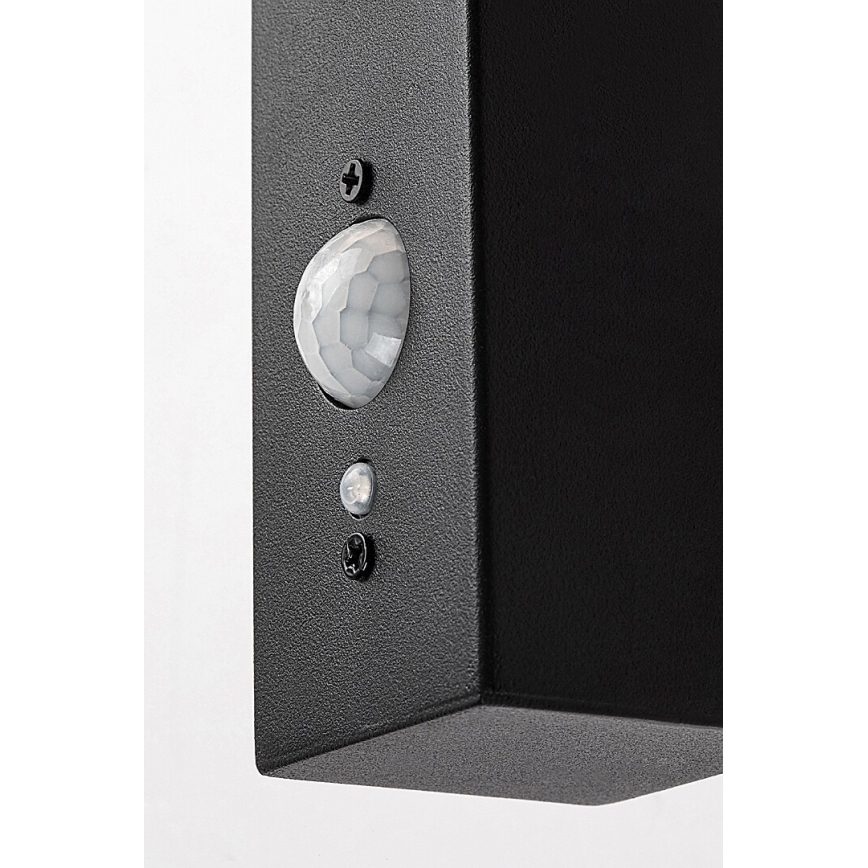 Rabalux - Светодиодный настенный светильник на солнечной батарее с датчиком LED/4W/230V IP44 черный