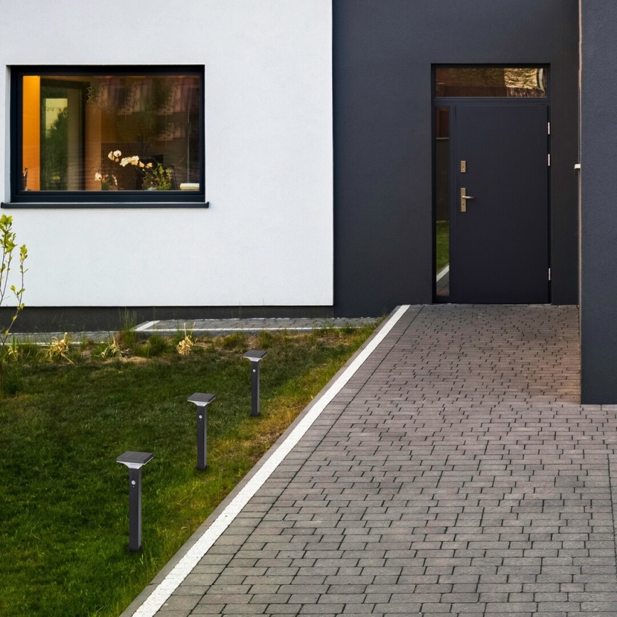 Rabalux - Светодиодный солнечный фонарь с датчиком LED/4W/3,7V IP44 черный 2200 мАч