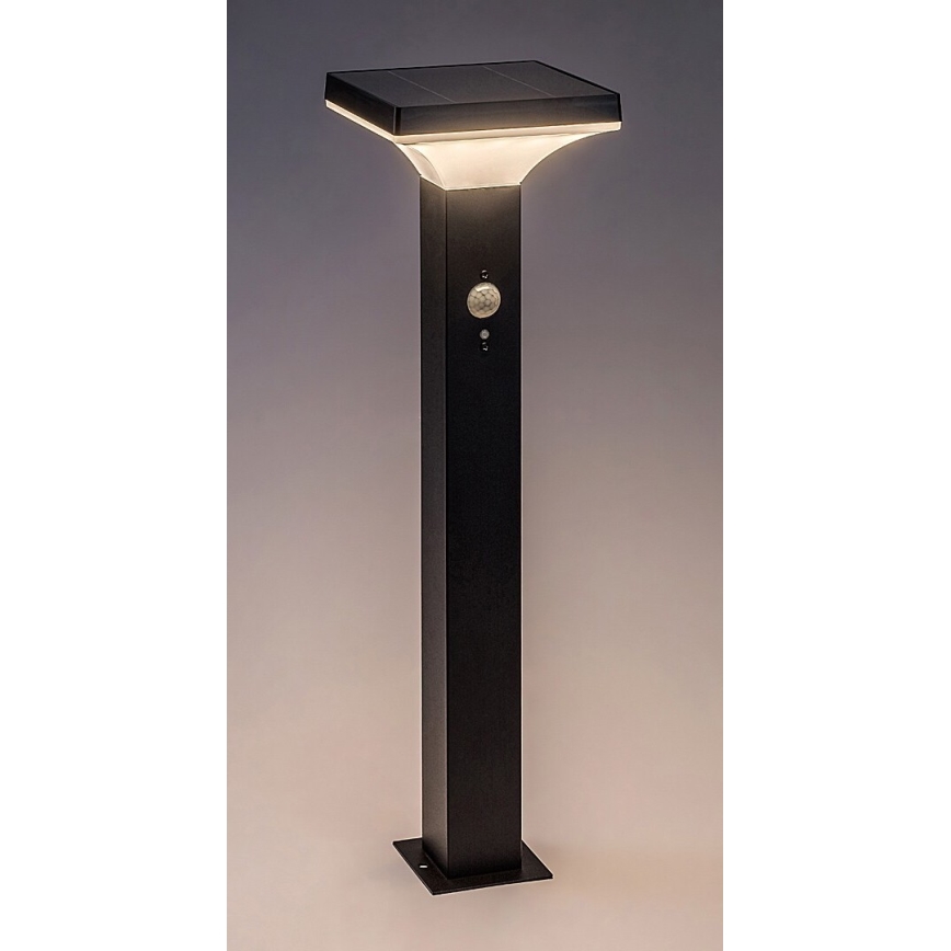 Rabalux - Светодиодный солнечный фонарь с датчиком LED/4W/3,7V IP44 черный 2200 мАч