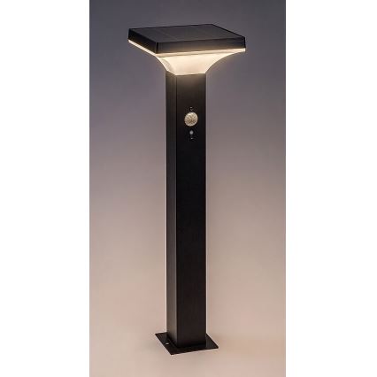 Rabalux - Светодиодный светильник на солнечной батарее с датчиком LED/4W/3,7V IP44 черный