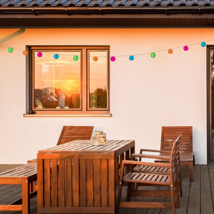 Rabalux - Светодиодная солнечная гирлянда 8xLED/0,48W/1,2V 4,3 м IP44 600 мАч