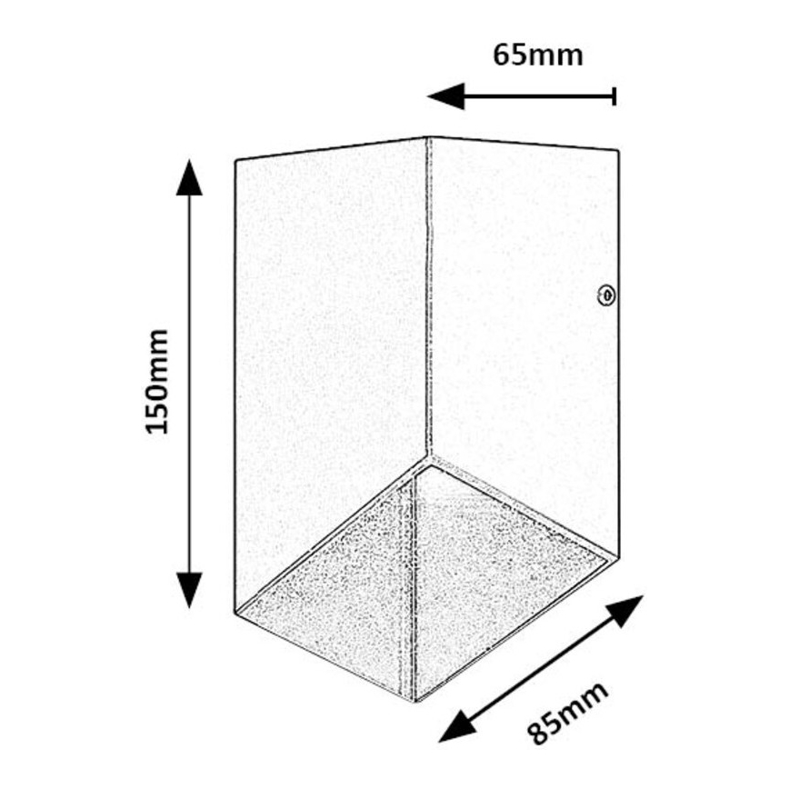 Rabalux - Уличный светодиодный настенный светильник LED/5W/230V IP54 черный