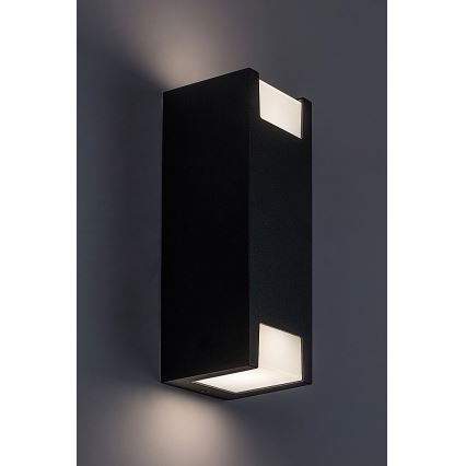 Rabalux - Уличный настенный светильник 2xGU10/7W/230V IP44 черный