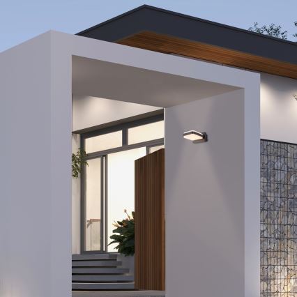 Rabalux - Вуличний світлодіодний настінний світильник LED/12W/230V IP44 чорний