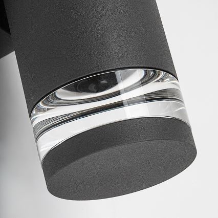 Rabalux - Зовнішній настінний світильник 2xGU10/10W/230V IP54 антрацит