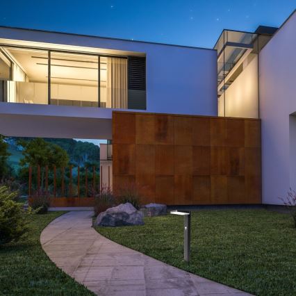 Rabalux - Светодиодный регулируемый солнечный уличный светильник с датчиком LED/4,4 Вт/3,7 В IP54 антрацит 2200 мАч