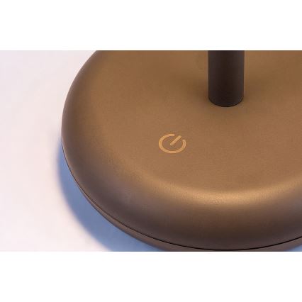 Rabalux - Вулична акумуляторна LED лампа з регулюванням яскравості LED/6W/5V IP44 1800 mAh коричневий