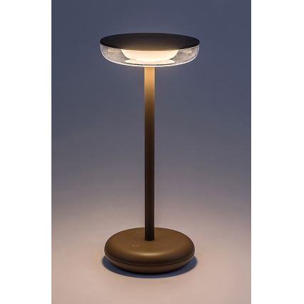 Rabalux - Вулична акумуляторна LED лампа з регулюванням яскравості LED/6W/5V IP44 1800 mAh коричневий