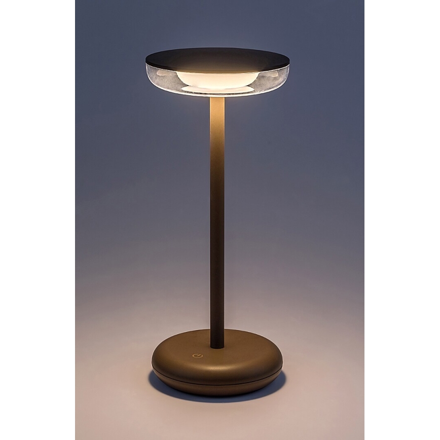 Rabalux - Вулична акумуляторна LED лампа з регулюванням яскравості LED/6W/5V IP44 1800 mAh коричневий