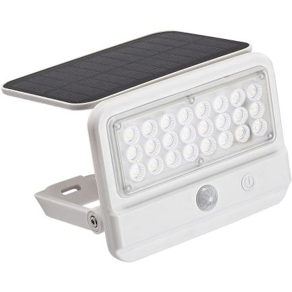 Rabalux - Світильник на сонячній батареї з LED і сенсором LED/7W/3,7V IP54 білий 3000 мАг