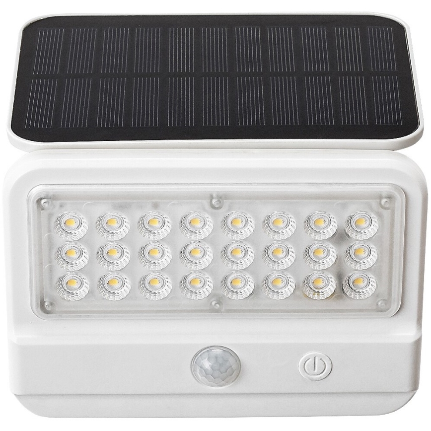 Rabalux - Світильник на сонячній батареї з LED і сенсором LED/7W/3,7V IP54 білий 3000 мАг