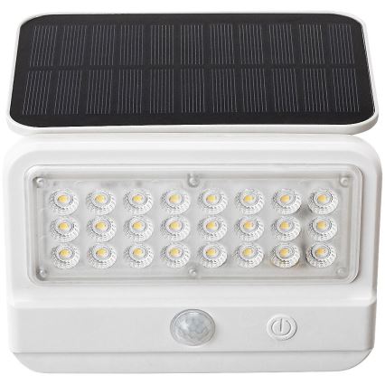 Rabalux - Светодиодный настенный светильник на солнечной батарее с датчиком LED/7W/3,7V IP54 белый