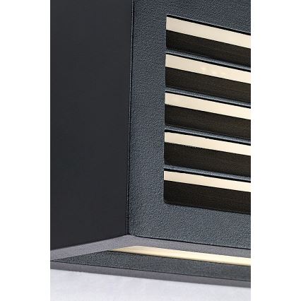 Rabalux - Уличный светодиодный настенный светильник LED/10W/230V IP54 черный