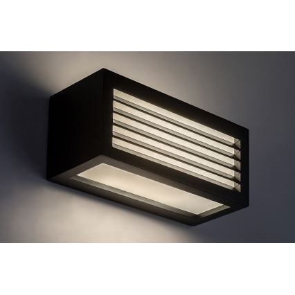 Rabalux - Вуличний світлодіодний настінний світильник LED/10W/230V IP54 чорний