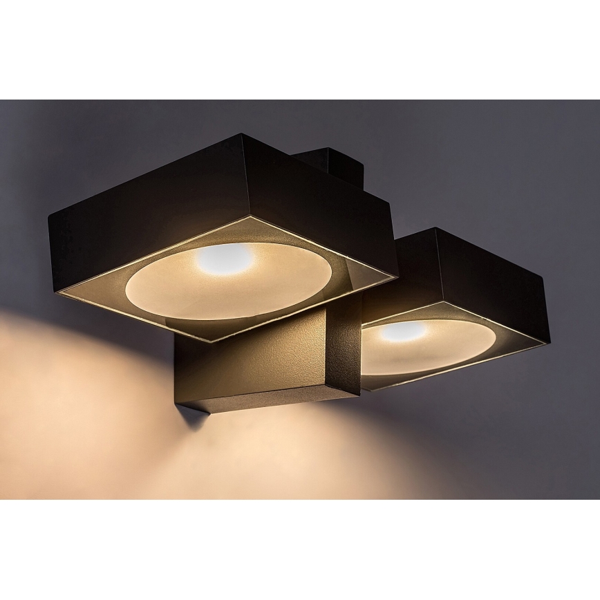 Rabalux - LED Вуличний настінний гнучкий світильник 2xLED/7W/230V IP54 антрацит