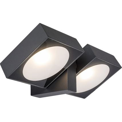 Rabalux - LED Вуличний настінний гнучкий світильник 2xLED/7W/230V IP54 антрацит