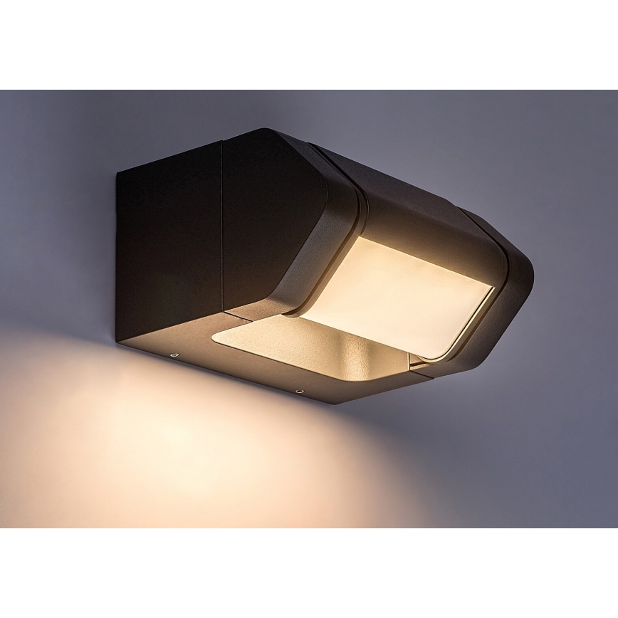 Rabalux - LED Вуличний настінний гнучкий світильник LED/8W/230V IP54 антрацит